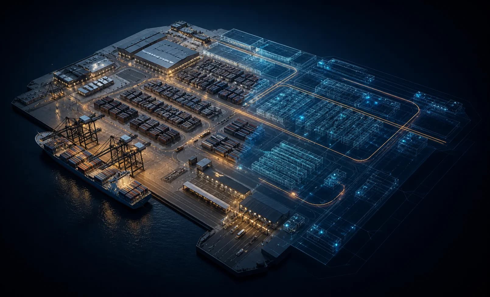 Digital twin model of a modern terminal