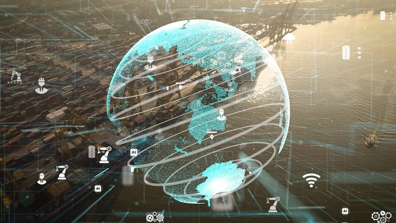 Port environment represented through digital twin technology